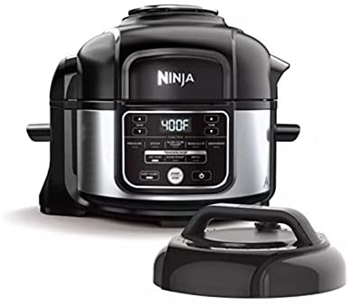 Ninja Foodi Programmable 10-in-1 5-Quart Pressure Cooker and Air Fryer - FD101 Stainless Steel (Renewed)