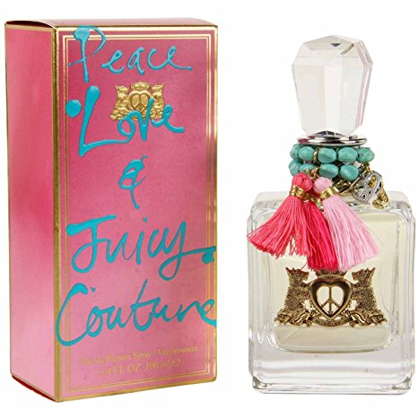 Peace Love and Juicy Couture by Juicy Couture, Eau De Parfum Spray, 3.4-Ounce