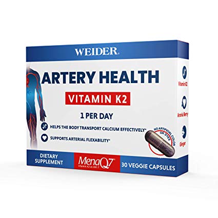 Vitamin K2 as MK7 (180mcg) w/ Aronia Berry & Ginger Root - Heart & Bone Health - Easy to swallow Veggie Capsules - Supports Arterial Flexibility & Healthy Blood Flow - KETO Friendly- One Month Supply