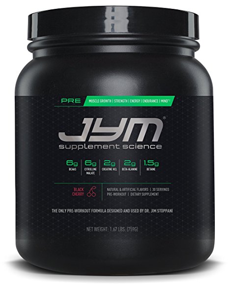 JYM Supplement Science, Pre JYM Pre Workout Powder, Black Cherry, 30 Servings