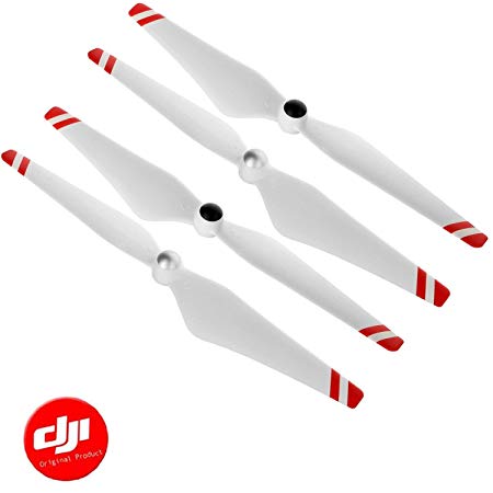 DJI 9450 Self-Tightening Propellers(Metal Hub, Red Stripes) 2 Pairs fit Phantom 2/3, E300/E305/E310, F450/F550 - OEM