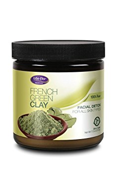 French Green Clay (Unscented) Life Flo Health Products 7.5 oz Powder