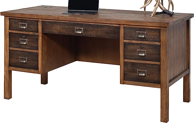 Martin Furniture Heritage Half Pedestal Desk