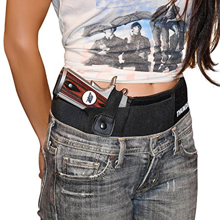 XL Concealed Carry Belly Band Holster by Thunderbolt Most Comfortable IWB Waistband Gun Holster for Men and Women