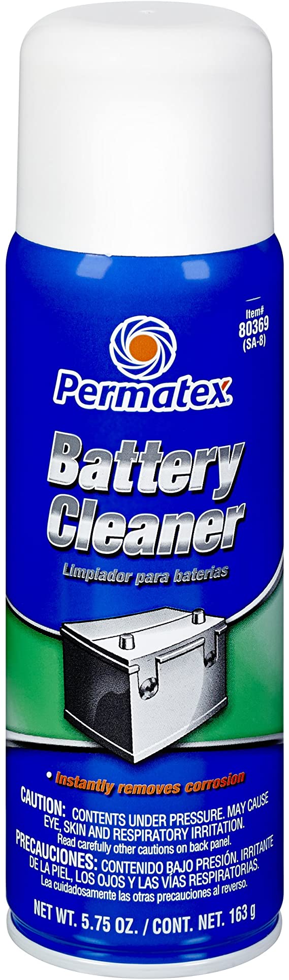 Permatex 80369 Battery Cleaner, 5.75 oz. net Aerosol Can