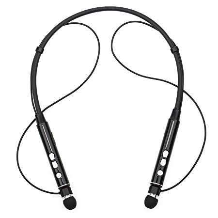 YIKUER 850 Ultra-Light Bluetooth Headphones Wireless Neckband Headset With 5hrs Playtime Noise Cancelling&Mic [Upgraded Version]
