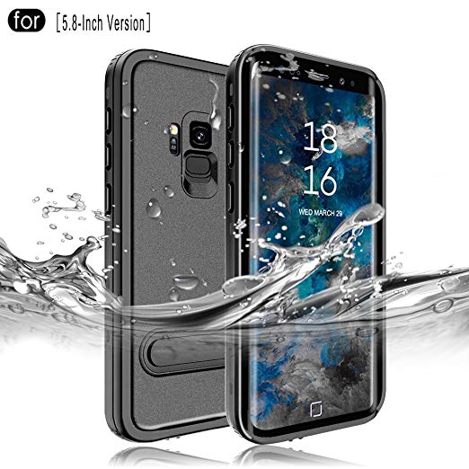 RedPepper Samsung Galaxy S9 Waterproof Case［5.8-inch］, IP68 Certified Drop Resistant Full Sealed Underwater Protective Cover, Shockproof, Snowproof, Dirtproof for Outdoor Sports (Black)