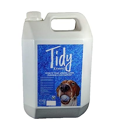 Petwell Tidy Kennel Wash | 5 Litre Economy pack | Floor Cleaner | 3 in 1 Action | Cleans, Disinfects and Deodorizes Home, Pet areas, Kennels and Veterinary clinics | dog potty cleaner and pet area freshener | urine odour remover