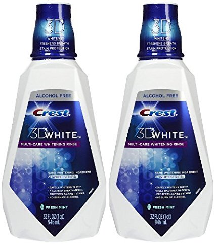 Crest Whitening Rinse Fresh Mint Mouthwash - 946 ML