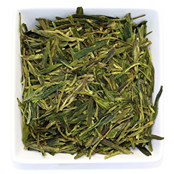 Tealyra - Premium Dragon Well - Long Jing - Green Tea - Loose Leaf Tea - First Grade - Organically Grown - 8-Ounce