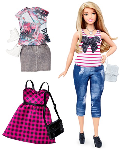 Barbie Fashionistas Doll & Fashions Everyday Chic, Curvy Blonde