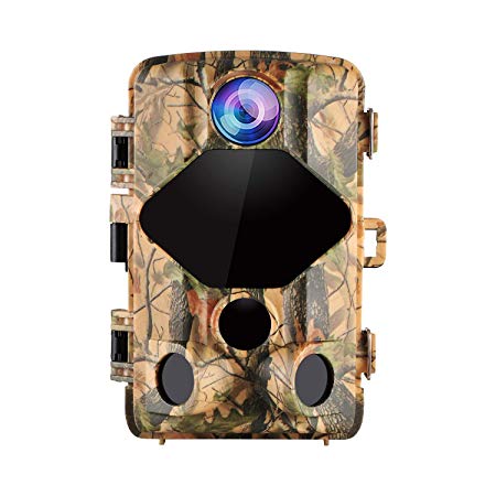 Wansview Trail Hunting Game Camera 16MP 1080P HD, with 0.2S Trigger Speed and 120° Wide Viewing Angle, 70ft Detecting and Night Vision Range, IP56 Waterproof for Wildlife and Home Security T01