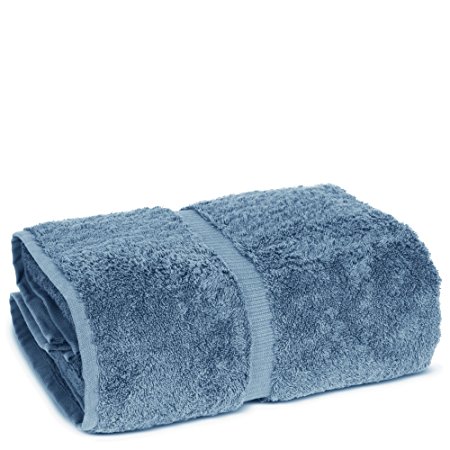 Luxury Best Turkish Cotton Spa Large Bath Towels, 35 x 70 inches, 750 GSM (Set of 1, Lake Blue)