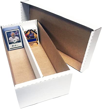 (10) Shoe 2 Row Storage Boxes (1600 Ct.) - Cardboard Storage Box - Baseball, Football, Basketball, Hockey, Nascar, Sportscards, Gaming & Trading Cards Collecting Supplies by MAX PRO