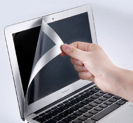 MegaGear High Quality MacBook Air 13.3-inch Masque Silver Frame Screen Protector Anti-Glare 13-inch