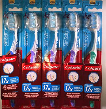 Colgate Floss Tip Toothbrush - 5 Counts Saving Pack!!