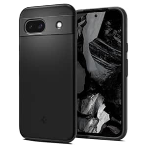 Spigen Thin Fit Back Cover Case Compatible with Pixel 8a (TPU   Poly Carbonate | Black)