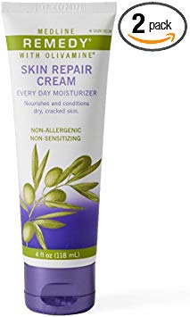 Medline Remedy Skin Repair Cream Every Day Moisturizer 4 oz (Pack of 2)