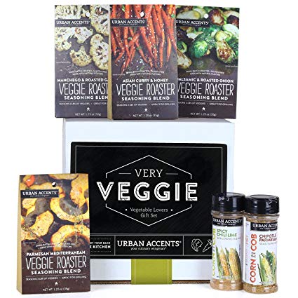 Urban Accents VERY VEGGIE, Vegetable Lovers Spice and Seasoning Gift Set (Set of 6) - Veggie Roasters and Corn On The Cob Seasonings. Perfect for Weddings, Housewarmings or Any Occasion.