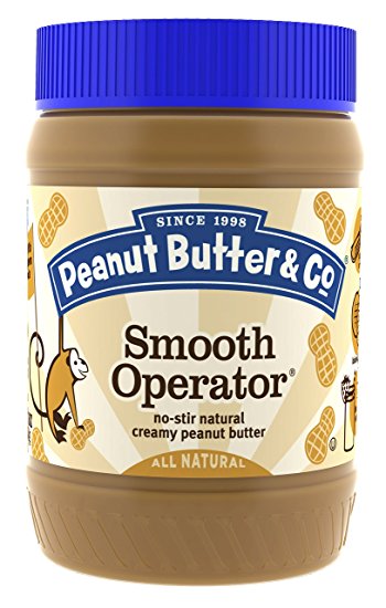 Peanut Butter & Co. Peanut Butter, Smooth Operator, 16-Ounce Jars