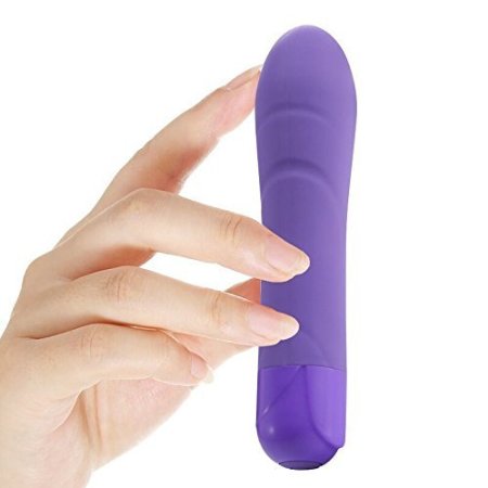 Gydoy® Waterproof Silky Silent Silicone Bullet Vibe Vibrator powerful G-spot stimulator discreet lovely sex adult toy for woman female beginners (Purple)