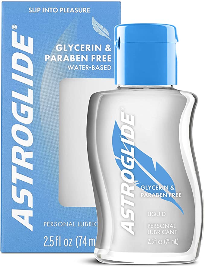 Astroglide Glycerin & Paraben Free Liquid, Water Based Personal Lubricant, 2.5 oz.