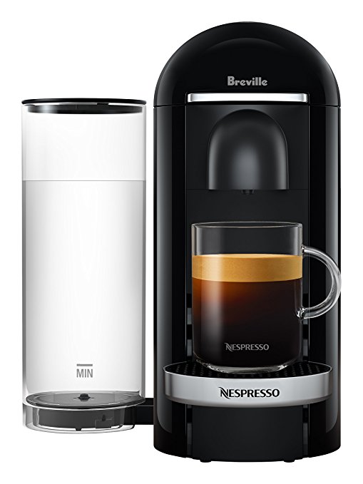 Nespresso VertuoPlus Deluxe Coffee and Espresso Maker by Breville, Black