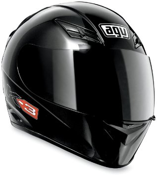 AGV K3 Full Face Motorcycle Helmet (Matte Black, Medium)