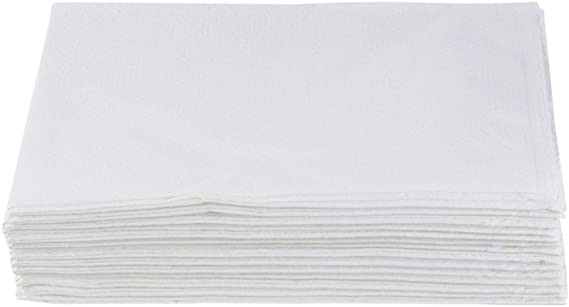 McKesson Pillowcase Standard 21 W x 30 L" Disposable White Tissue/Poly 100 Ct