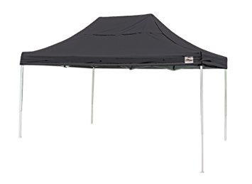 10x15 Straight Leg Pop-up Canopy, American Pride Cover, Black Roller Bag