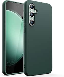 JETech Slim Fit Case for Samsung Galaxy S23 FE 6.4-Inch, Flexible Soft TPU Shockproof Thin Phone Cover with Matte Finish (Midnight Green)