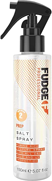 Fudge Professional Salt Spray, Texturising Sea Salt Spray, Mineral Rich Hair Styling Product Adds Volume and Flexible Hold for Men and for Women, With UV Shield Protection, 150 ml