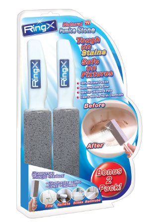 Spark Innovators Ring X-Pumice Stoner Toilet Cleaner, Gray/White