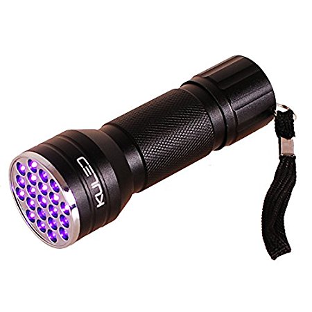 UV Flashlight Blacklights, 21 Ultravilot Urine Detector for dogs, Pet Stain Detector, Dog Urine Remover, Bed Bug Detector KULED (21 LED UV Flashlight)