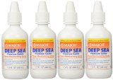Deep Sea Saline Nasal Spray Generic for Ocean Nasal Moisturizing Spray 15 oz per Bottle Pack of 4 Bottles