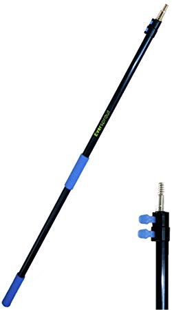 EVERSPROUT 1.5m-3.7m Telescopic Extension Pole (6m Reach) | Lightweight, Rust-Resistant Aluminum (20 Ft. Reach) | 3/4" Acme Thread Tip Works for Twist-On Squeegee, Duster, Paint Roller (Pole only)