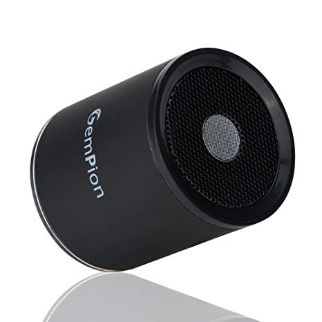 Bluetooth Speakers, Gempion Hi-Fi Ultra Portable Wireless Stereo Speaker and Built-in Microphone Support Hands-free, Louder Volume, Bluetooth V4.0, HD Sound and Bass for iPhone, iPad and more (Black)