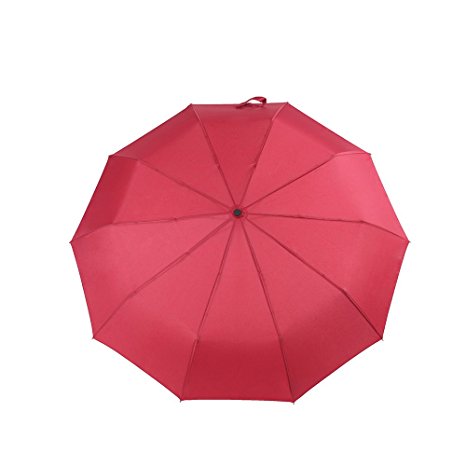 Ecourban 10 Ribs 60 MPH Windproof Automatic Compact Umbrella ( 5 Color available)