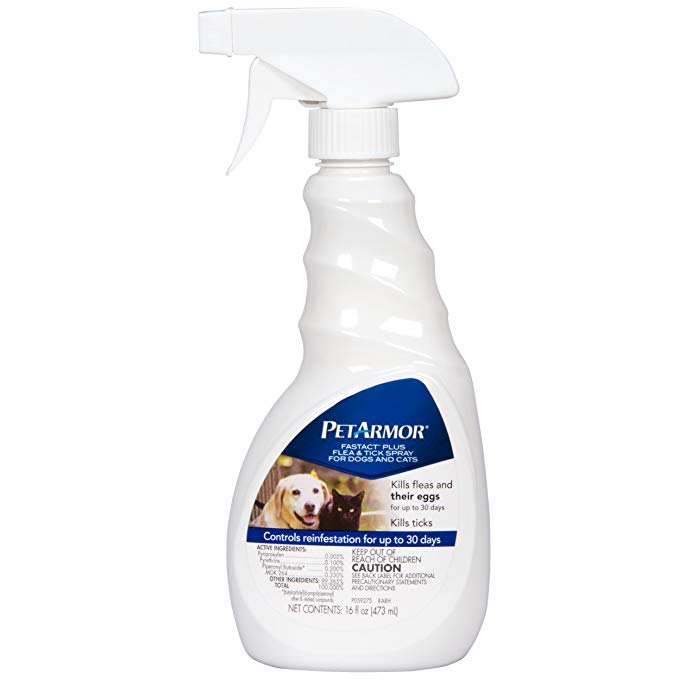 Sergeant's Pet Products 2593 Pet Armor Fast Act Plus Flea & Tick Spray Dog/Cat, 16 Oz