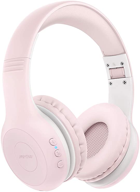 Mpow CH6 Plus Kids Bluetooth Headphones Over Ear for teens, Bluetooth 5.0 Wireless Headsets for Kids with Microphone, HD Stereo Foldable Headphone, 15-Hour Playtime, for PC/Cellphone/iPad/Study/Travel