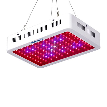 Roleadro LED Grow Light 300w Full Spectrum LED Grow Lamp with UV IR Hydroponic Lights for Indoor Plants Growing Veg and Flower in Grow Box and Grow Tent 12.1*8.2*2.4 Inches