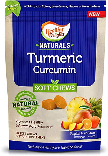 Healthy Delights Naturals, Turmeric Curcumin Soft Chews (90 ct.) AS