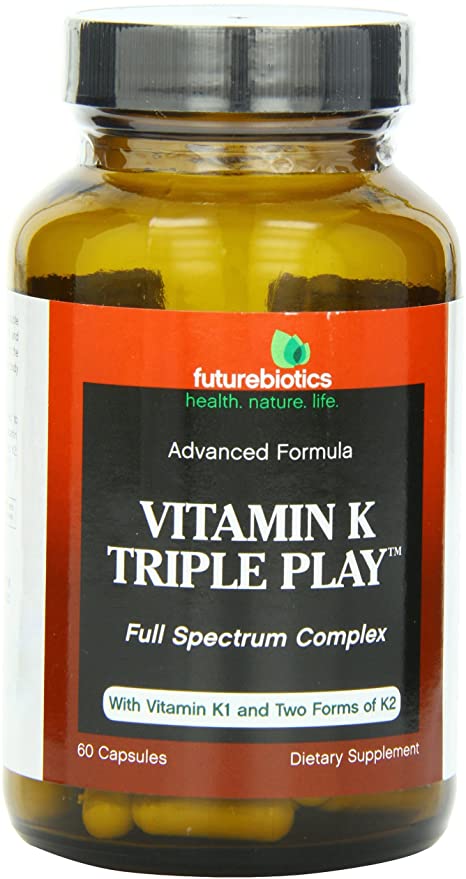 Futurebiotics Capsules, Vitamin K Triple Play, 60 Count