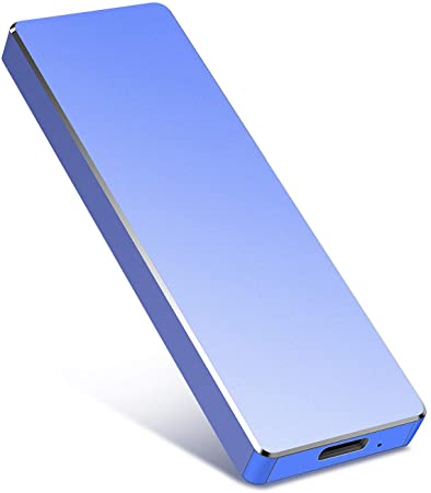Portable External Hard Drive External 1TB 2TB Hard Drive Portable HDD Storage Compatible for PC, Mac, Desktop, Laptop (C-Blue,2TB)