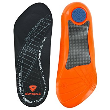 Sof Sole Plantar Fascia Comfort Gel Shoe Insole for Men and Women with Heel Spurs and Plantar Fasciitis