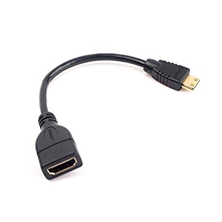 Eachbid Full HD HDMI Female to Male Mini HDMI Cable Adapter