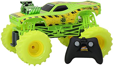 Hot Wheels 1:15 R/C Monster Truck Toxic Rodger Dodger, 61550UR