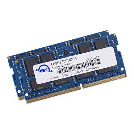OWC 32.0GB (2X 16GB) PC4-21300 DDR4 2666MHz SO-DIMM 260 Pin Memory Upgrade Kit for 2018 Mac Mini Models and PCs which utilize PC4-21300 SO-DIMM Model OWC2666DDR4S32P