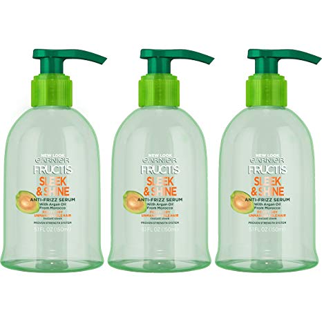 Garnier Hair Care Fructis Sleek & Shine Anti-Frizz Serum, 3 Count