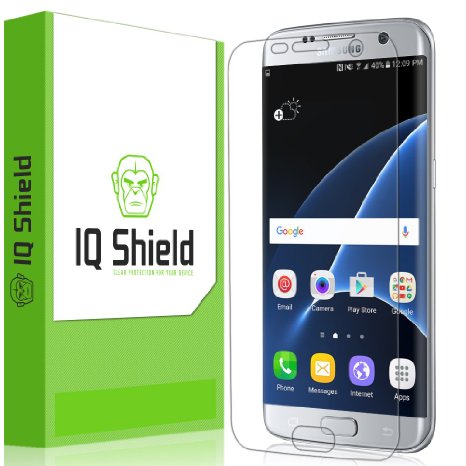 IQ Shield LiQuidSkin 2-Pack - Samsung Galaxy S7 Edge Screen Protector EDGE to EDGE and Lifetime Warranty - HD Ultra Clear Film - Protective Guard - Smooth  Self-Healing  Bubble-Free Shield